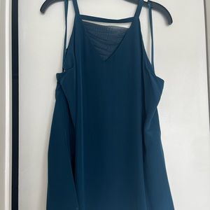Beautiful Teal Silk Tank Top